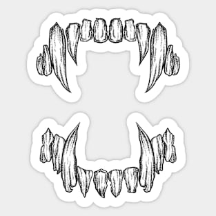 Vampire Fangs Sticker